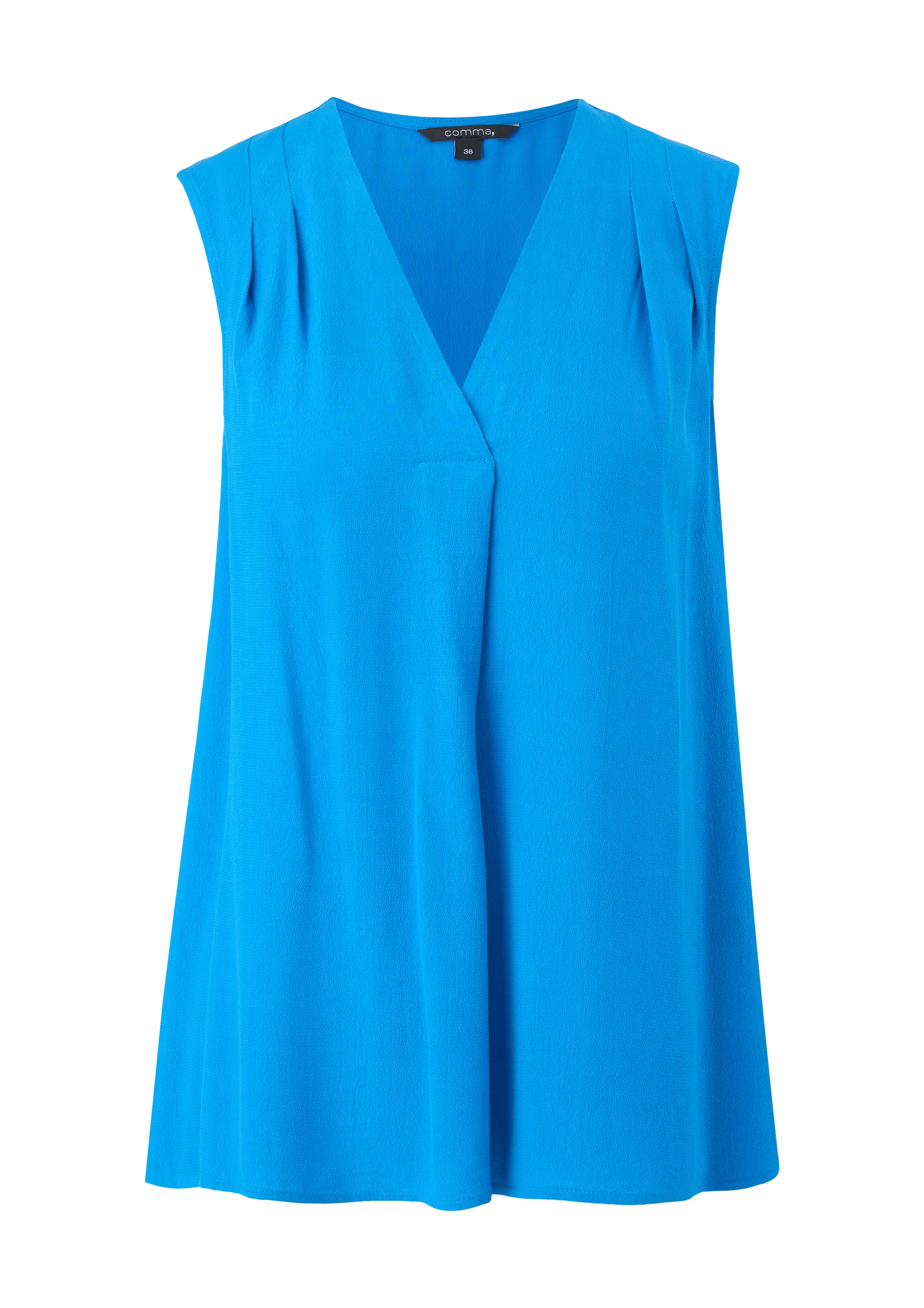 COMMA Bluse in Blau: Vorderseite