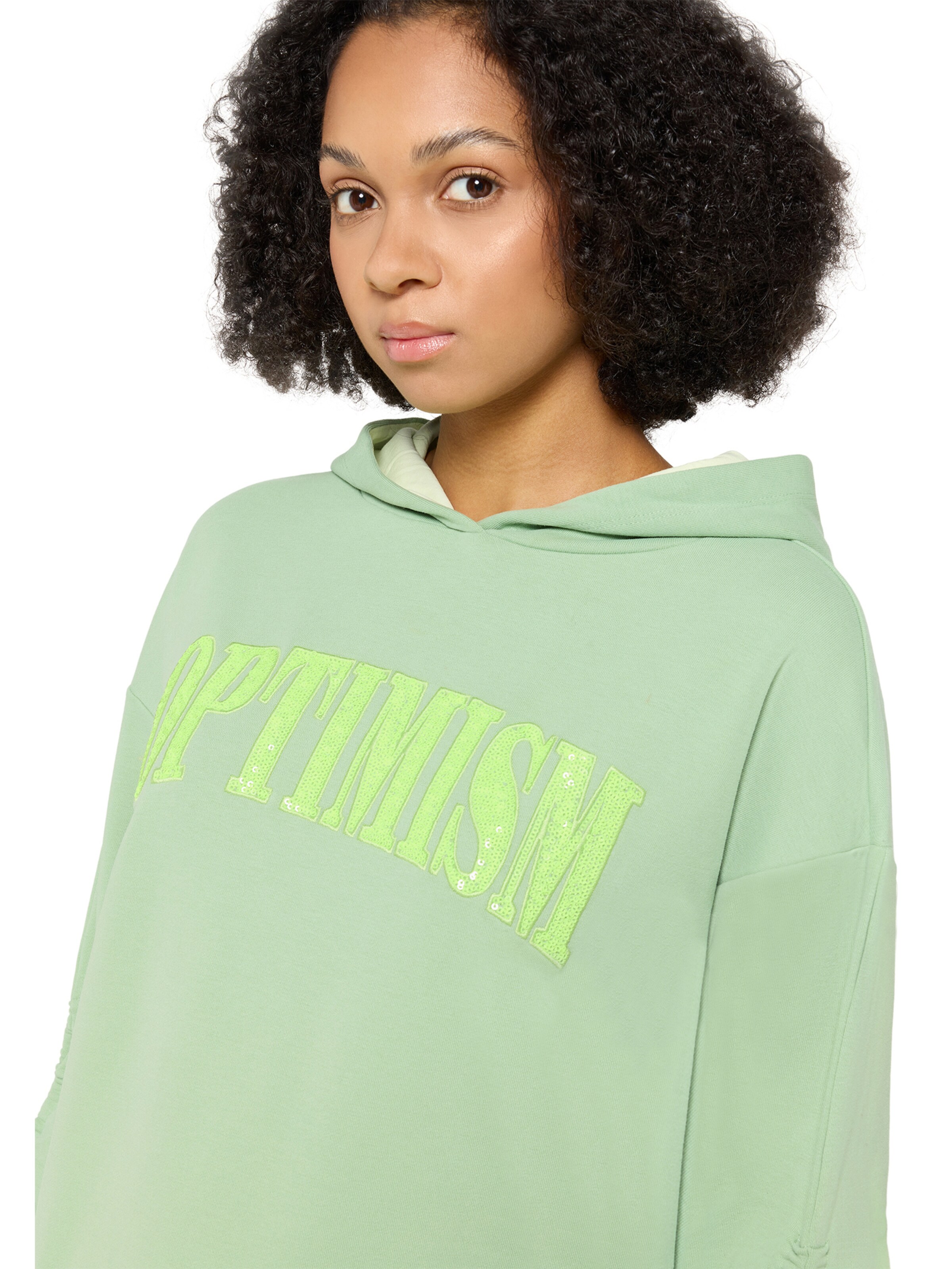 Cartoon Sweatshirt in Green