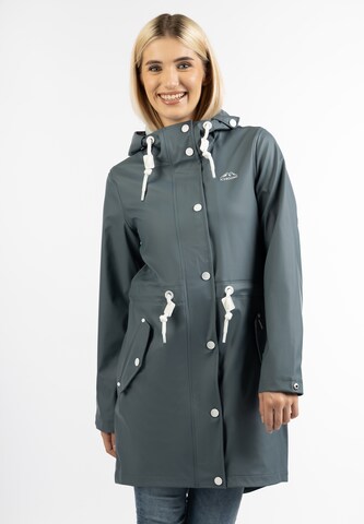 ICEBOUND Raincoat in Blue: front