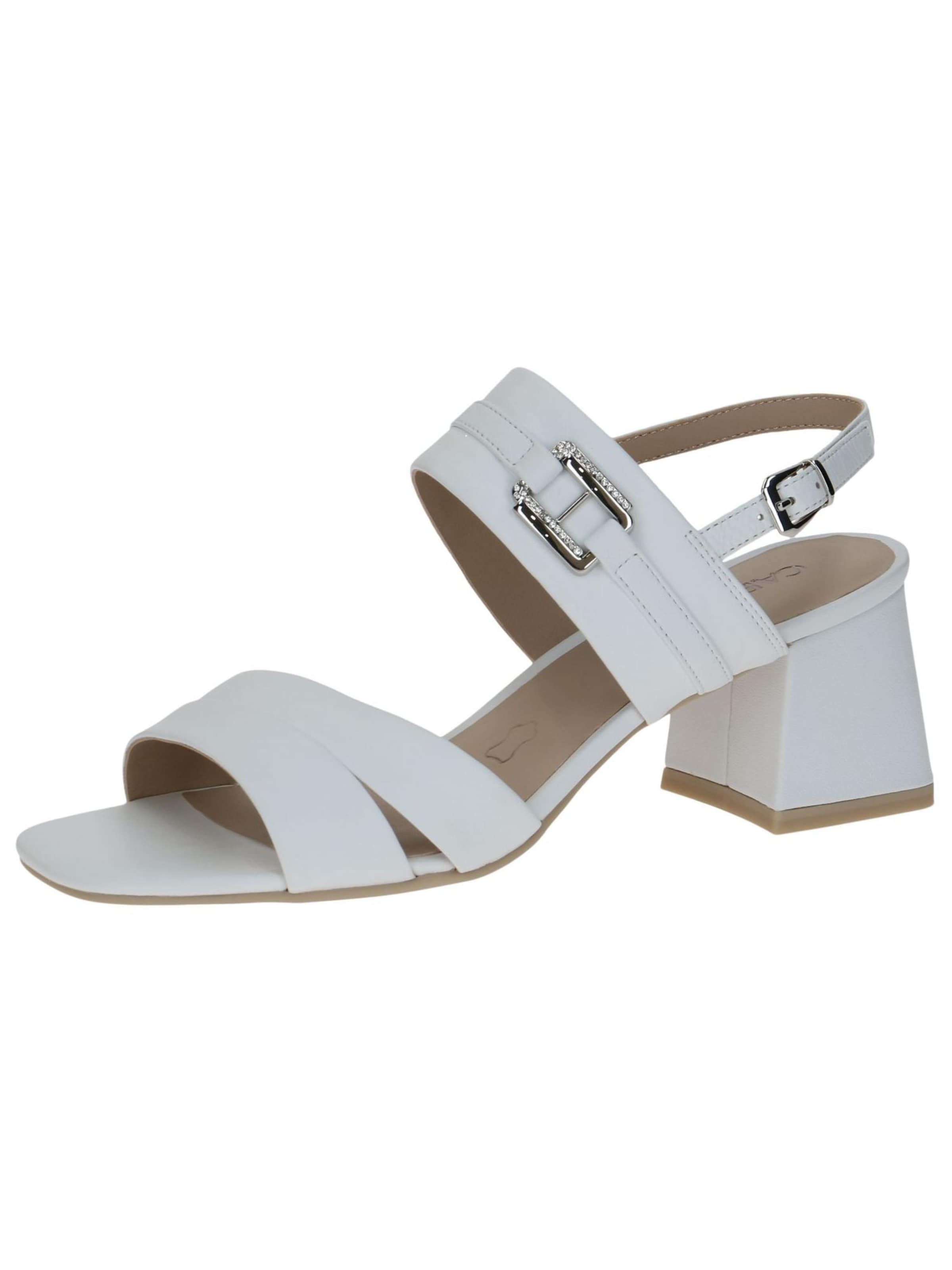 CAPRICE Sandals in White: front