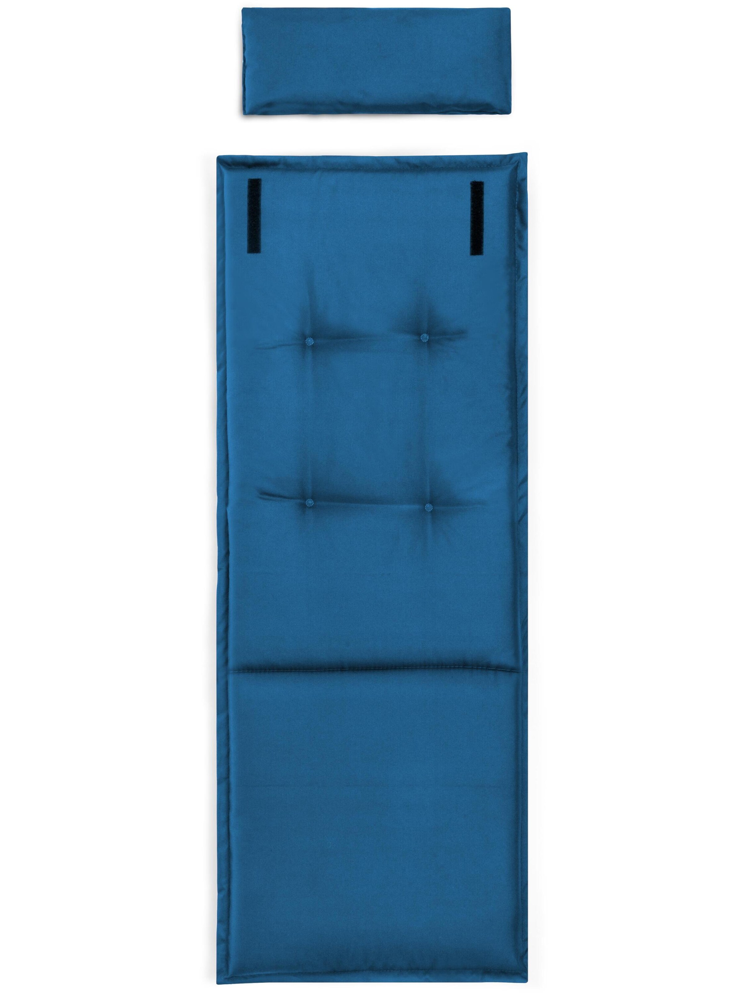 Aspero Stuhlauflage 'Palermo' in Blau: Vorderseite