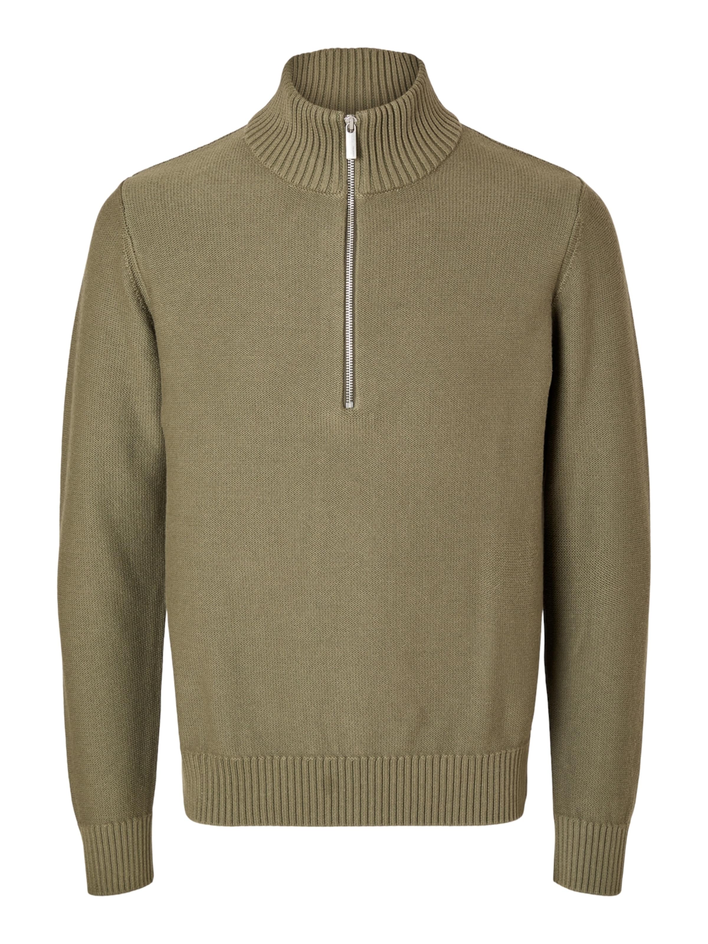 SELECTED Свитер 'SLHAxel' в Зеленый: спереди