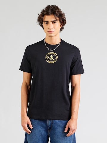 T-Shirt Calvin Klein Jeans en noir : devant