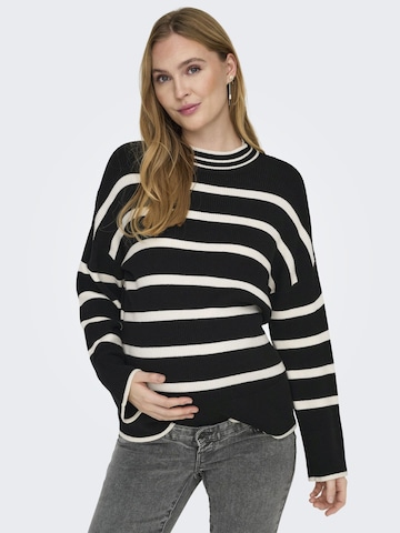 Only Maternity Pullover 'IBI' in Schwarz