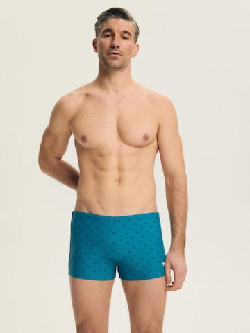 Henderson Swimming shorts 'Leichte Badeboxer aus elastischem Polyamid Mix mit Innenslip Token' in Blue: front