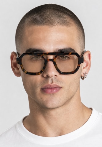 Lunettes de soleil 'Octo Turtoise' Gianni Kavanagh en marron : devant