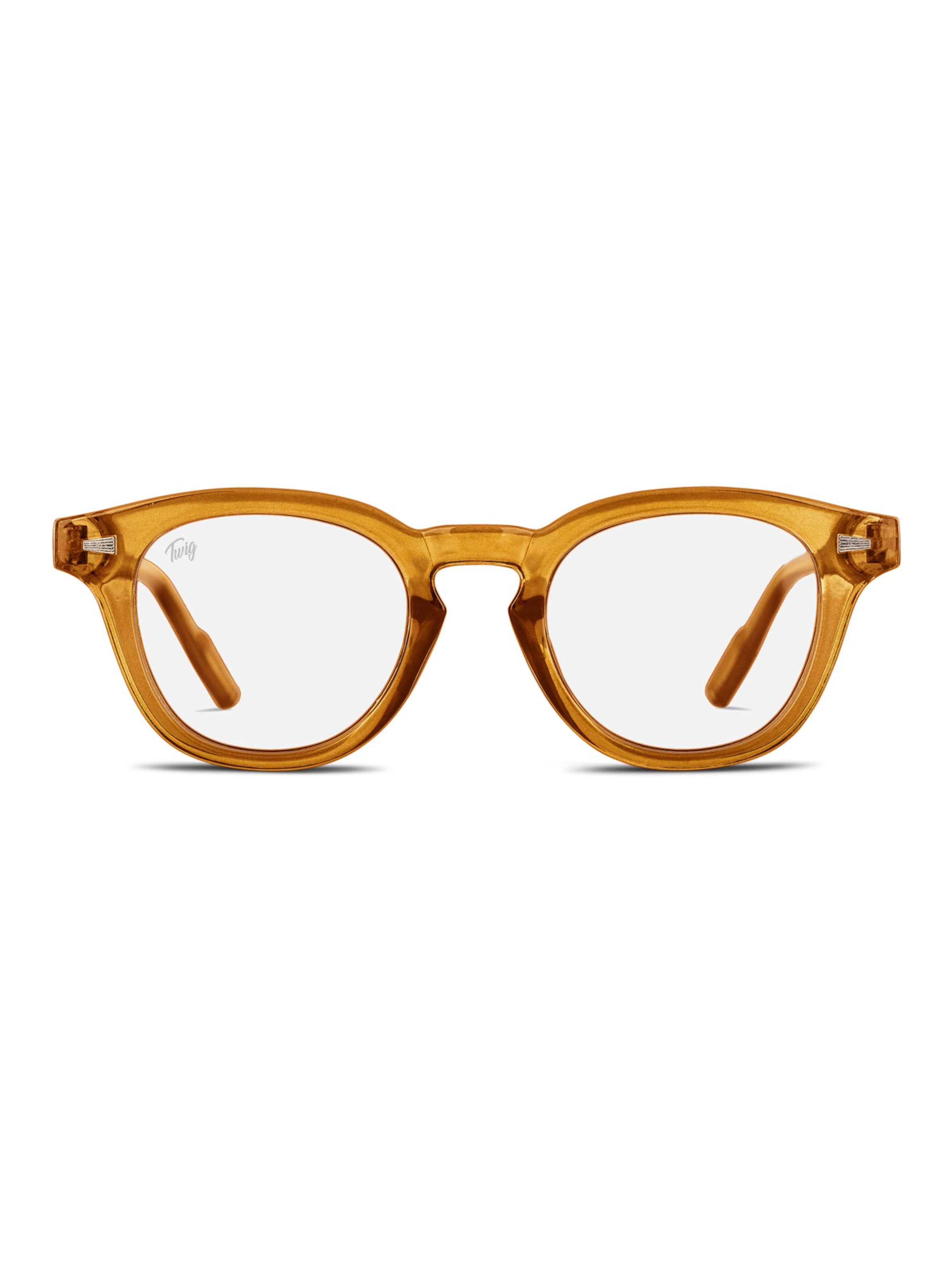 Occhiali 'Bauman BlueLight' di TWIG Concept Milano in giallo: frontale