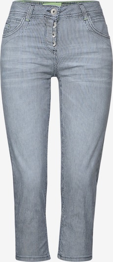 CECIL Pantalon en bleu-gris / blanc, Vue avec produit
