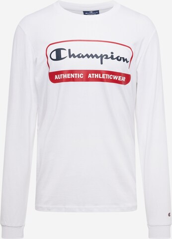 balts Champion Authentic Athletic Apparel T-Krekls: no priekšpuses