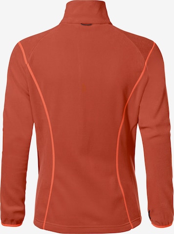 VAUDE Athletic Fleece Jacket 'Rosemoor' in Red