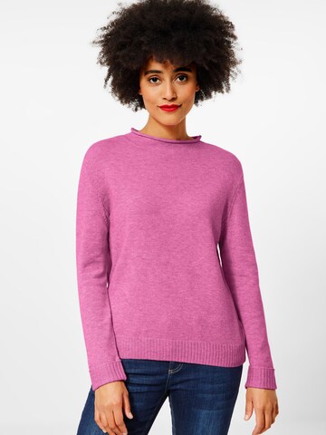 STREET ONE Sweater in Pink: front