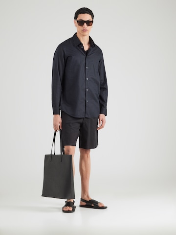 ARMANI EXCHANGE Regular fit Button Up Shirt in Blue