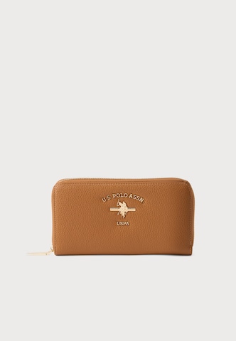 U.S. POLO ASSN. Wallet 'STANFORD' in Brown: front