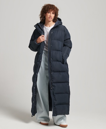 Superdry Wintermantel 'Duvet' in Blau: predná strana