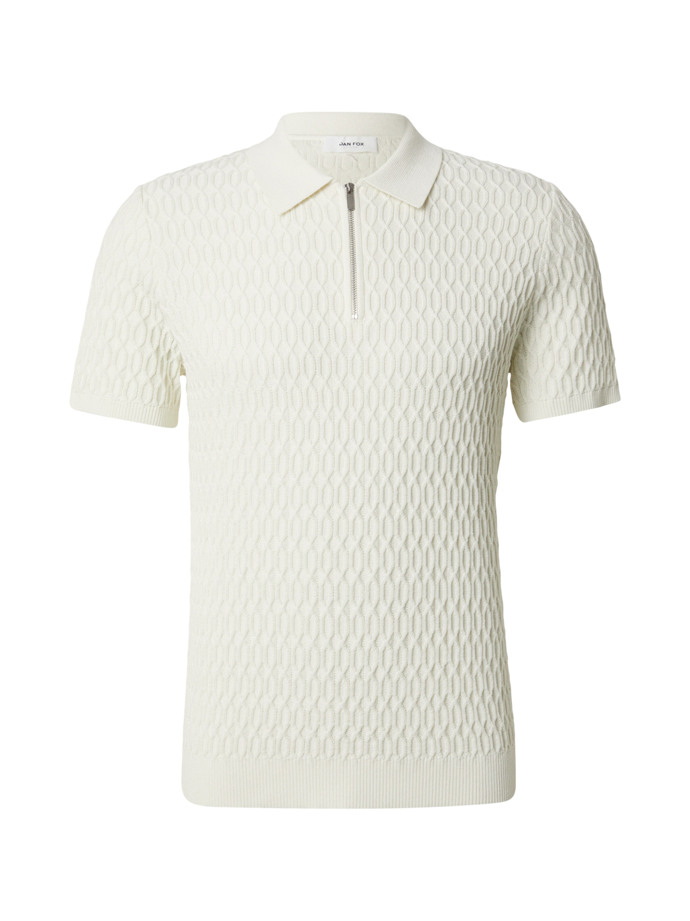 Tricou 'Manuel' DAN FOX APPAREL pe alb murdar, Vizualizare produs