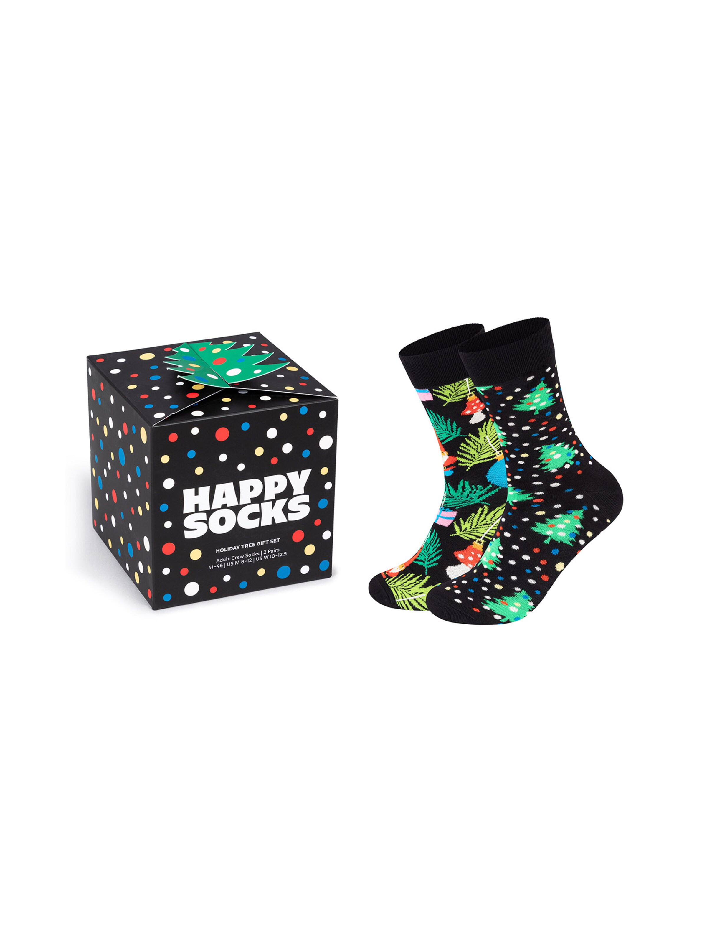 Happy Socks Sokker 'Holiday Tree' i sort: forside
