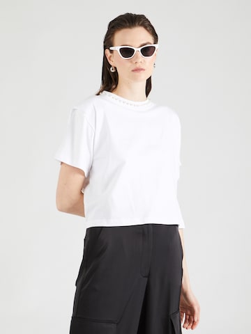 T-shirt Karl Lagerfeld en blanc : devant