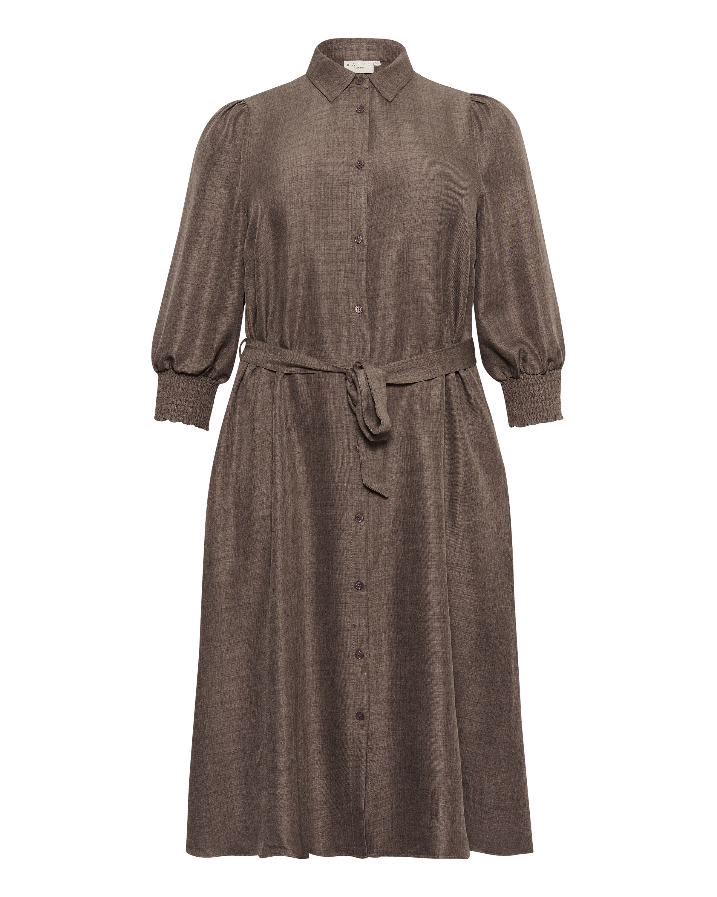 KAFFE CURVE Kleid 'Ellinor' in Grau: Vorderseite