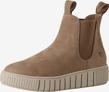 Tamaris Chelsea boots i grå: framsida