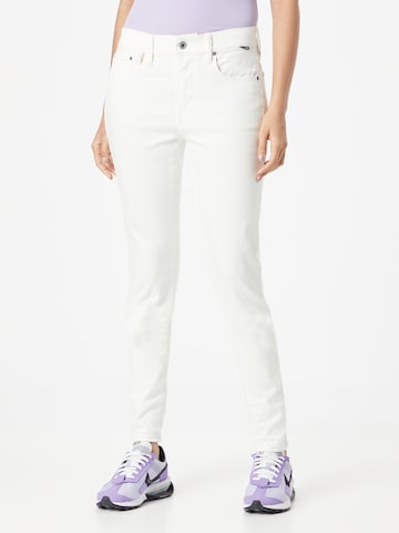 G-Star RAW Skinny Jeans in Wit: voorkant