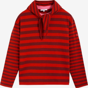 Scalpers Scstripes Ls Scarf Tee ' ' in Rot: Vorderseite