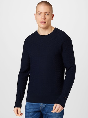 Tommy Hilfiger Tailored Trui in Blauw: voorkant