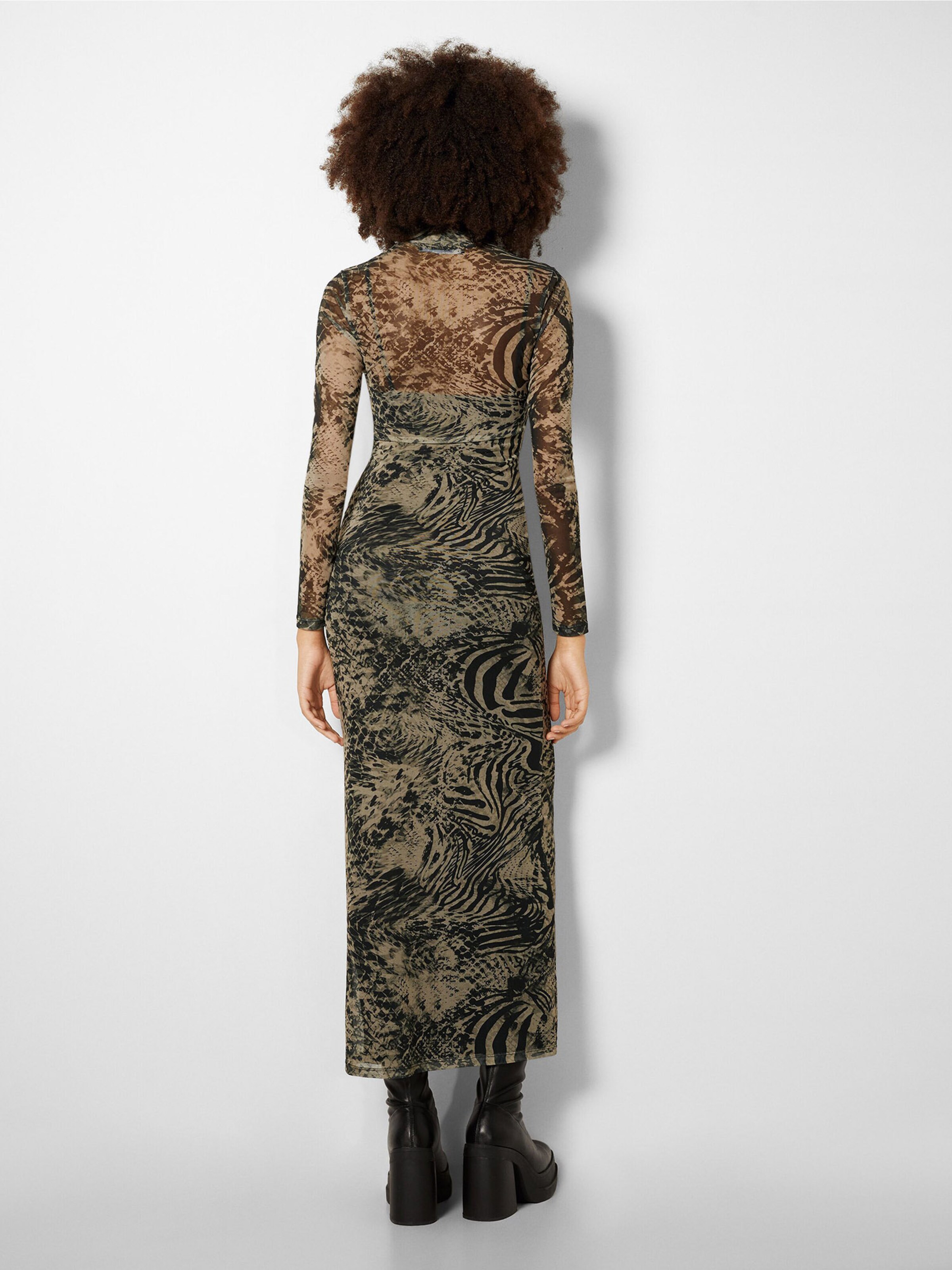 Bershka snake print dress top
