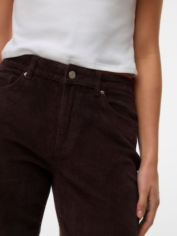 VERO MODA Wide Leg Hose in Braun