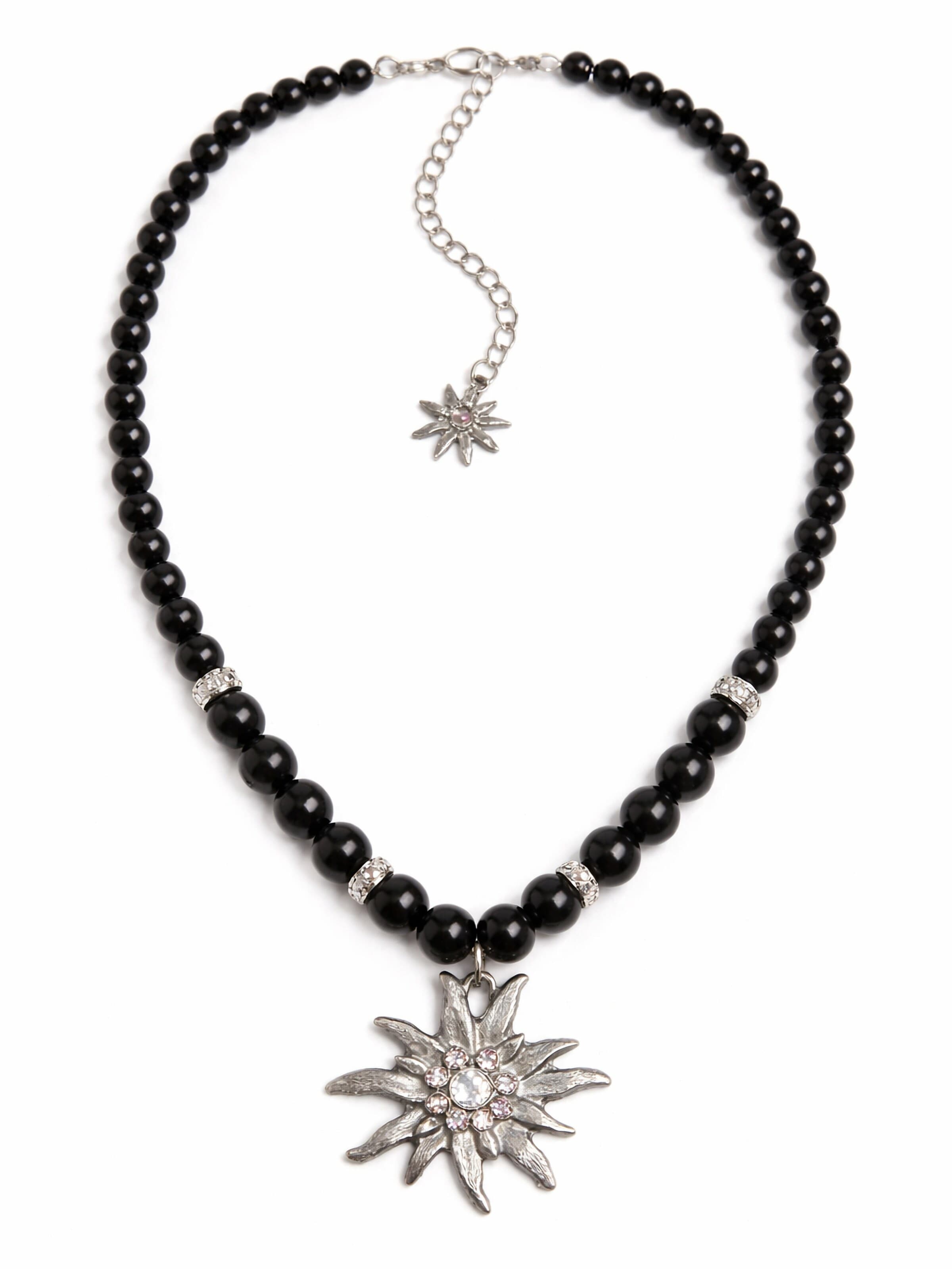 Allgäu Rebell Necklace 'Heidi' in Black: front