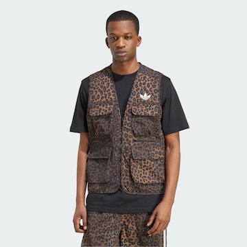 Gilet ADIDAS ORIGINALS en marron : devant