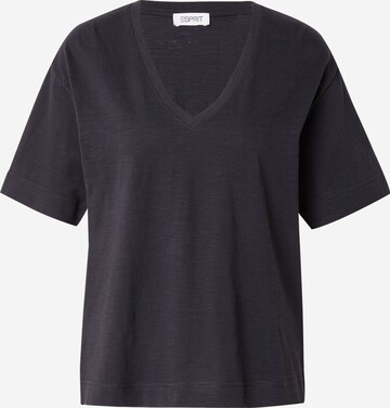 T-shirt ESPRIT en noir : devant