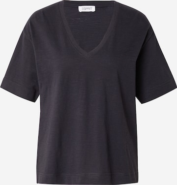 ESPRIT T-shirt i svart: framsida