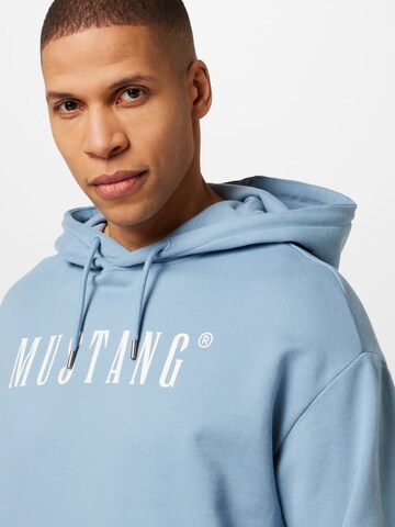 MUSTANG Sweatshirt 'Bennet' in Blue