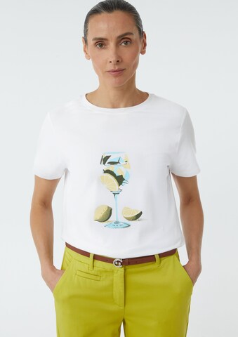 COMMA T-shirt i vit: framsida