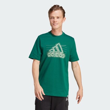 T-Shirt fonctionnel ADIDAS SPORTSWEAR en vert : devant