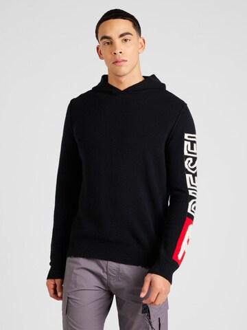 DIESEL Sweater 'TELENDO' in Black: front