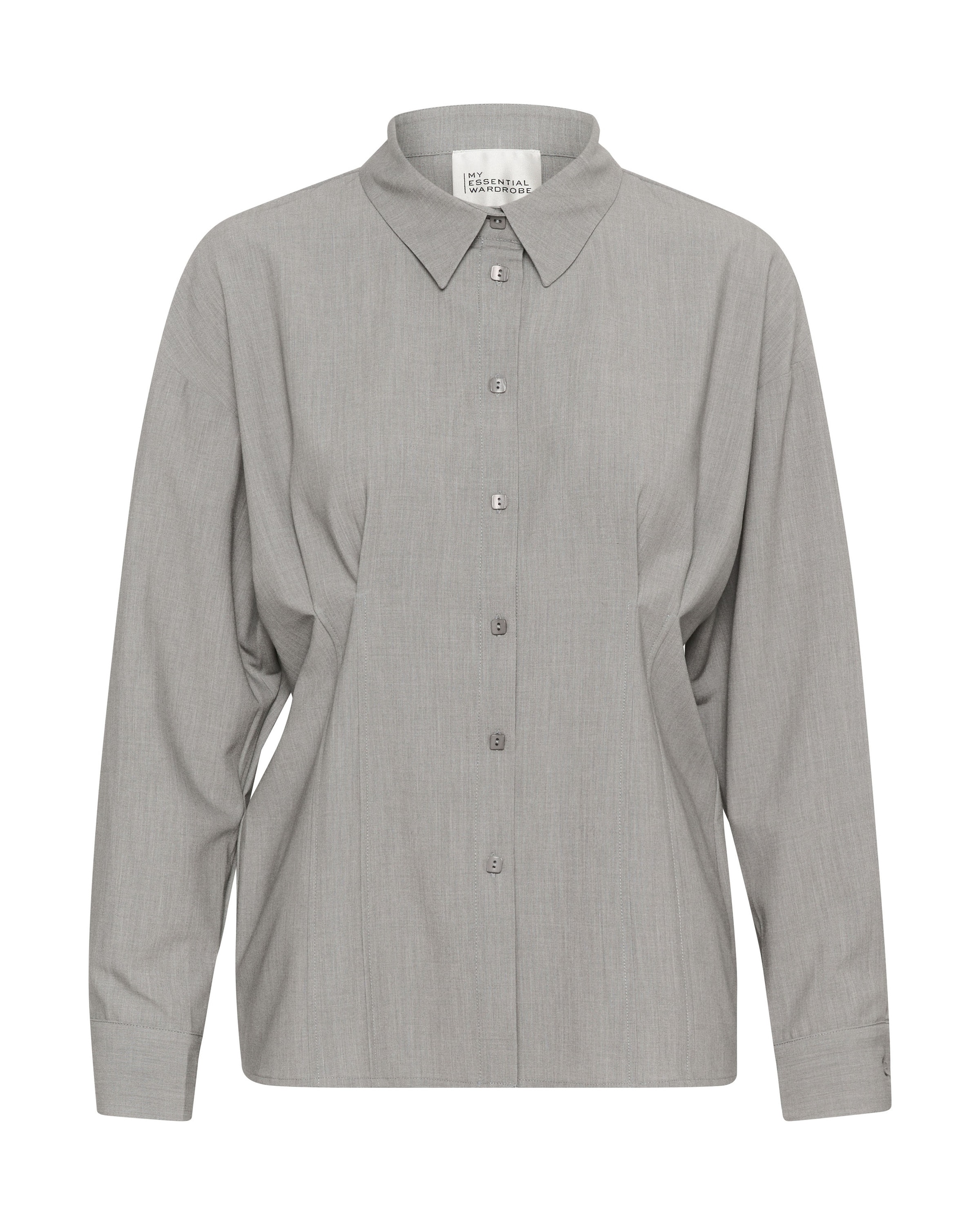 My Essential Wardrobe Pusero 'Nanna' värissä harmaa: etupuoli