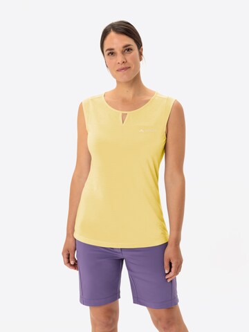 VAUDE Sports top 'Skomer' in Yellow: front