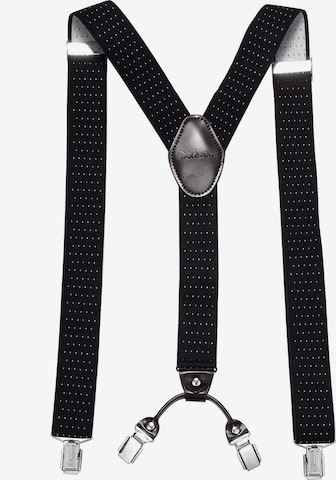 DonDon Suspenders in White: front