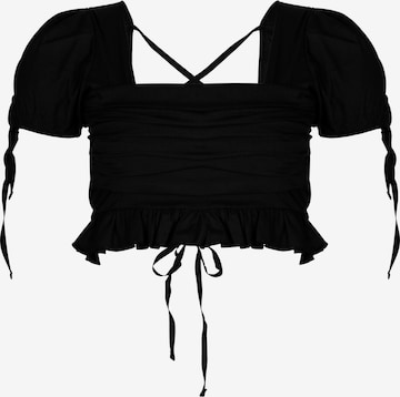 Chemisier 'BLANCE ' OW Collection en noir : devant