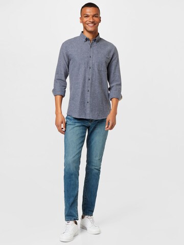 Lindbergh Regular fit Button Up Shirt in Blue