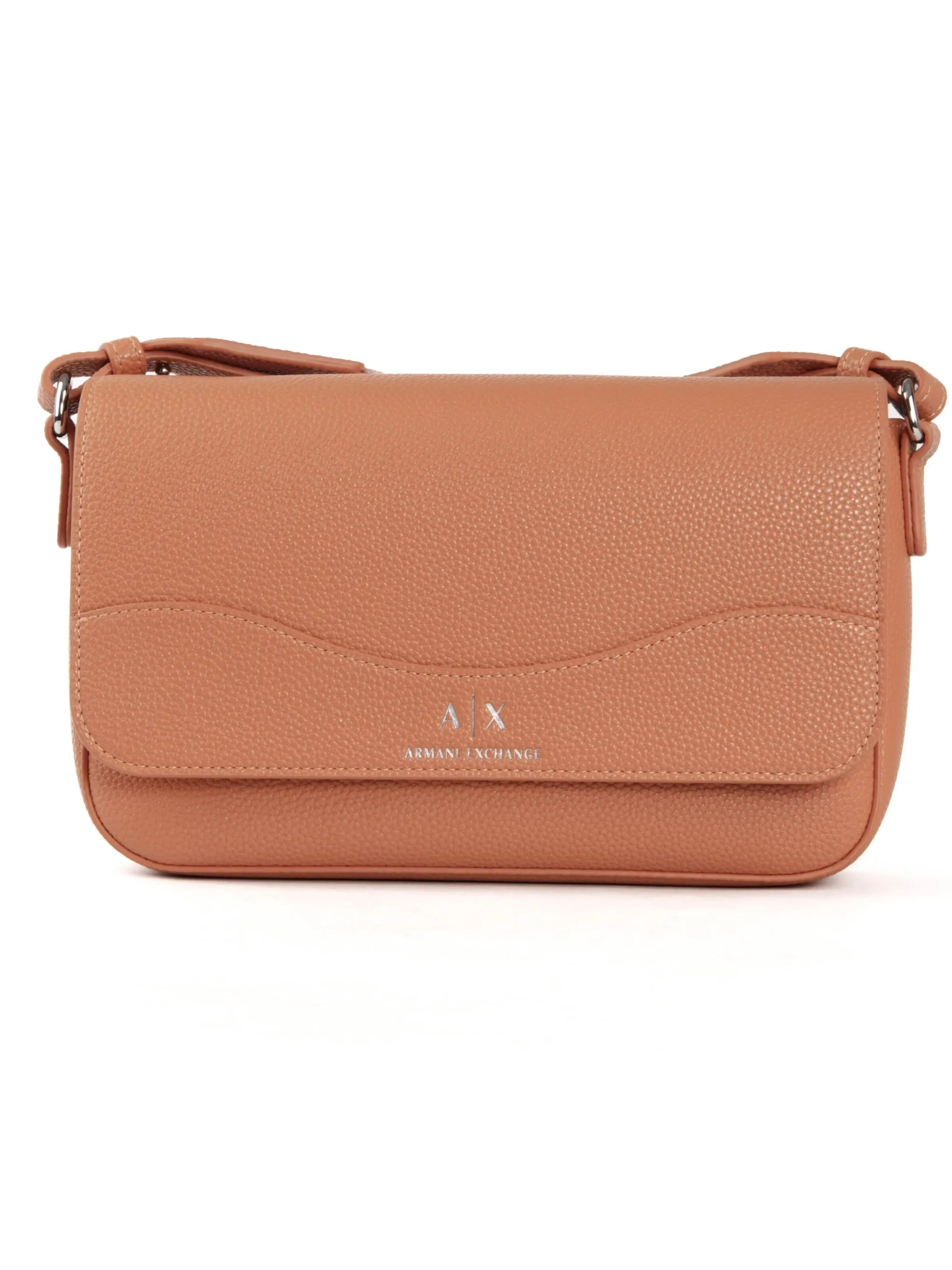 ARMANI Schoudertas 'Signature' in Bruin: voorkant
