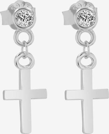 Akzent Ohrringe 'Christmar, 925 Sterlingsilber, langlebig' in Silber: Vorderseite