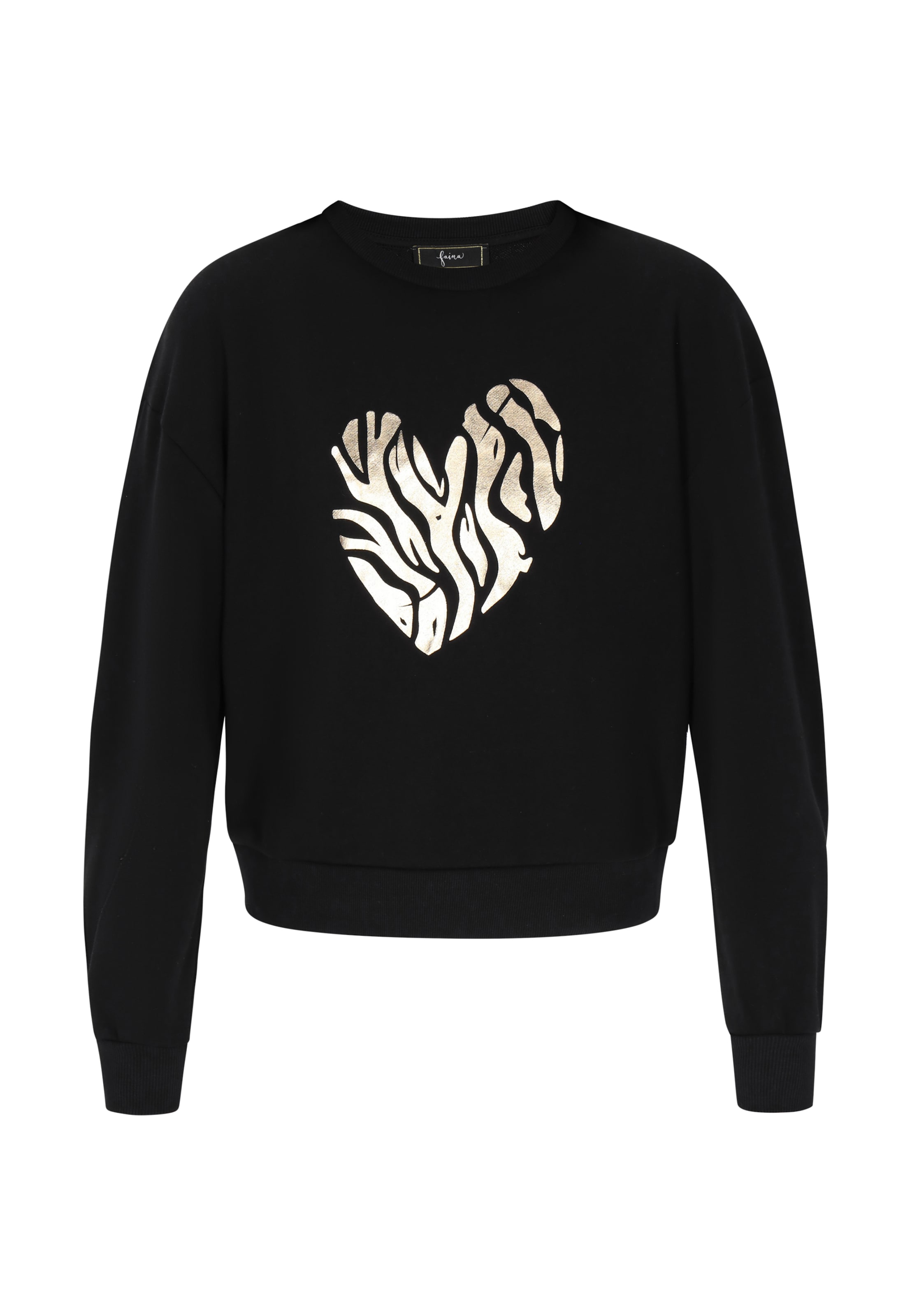 juoda faina Megztinis be užsegimo 'Fashion Look': priekis