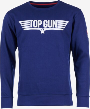 TOP GUN Sweatshirt in Blauw: voorkant