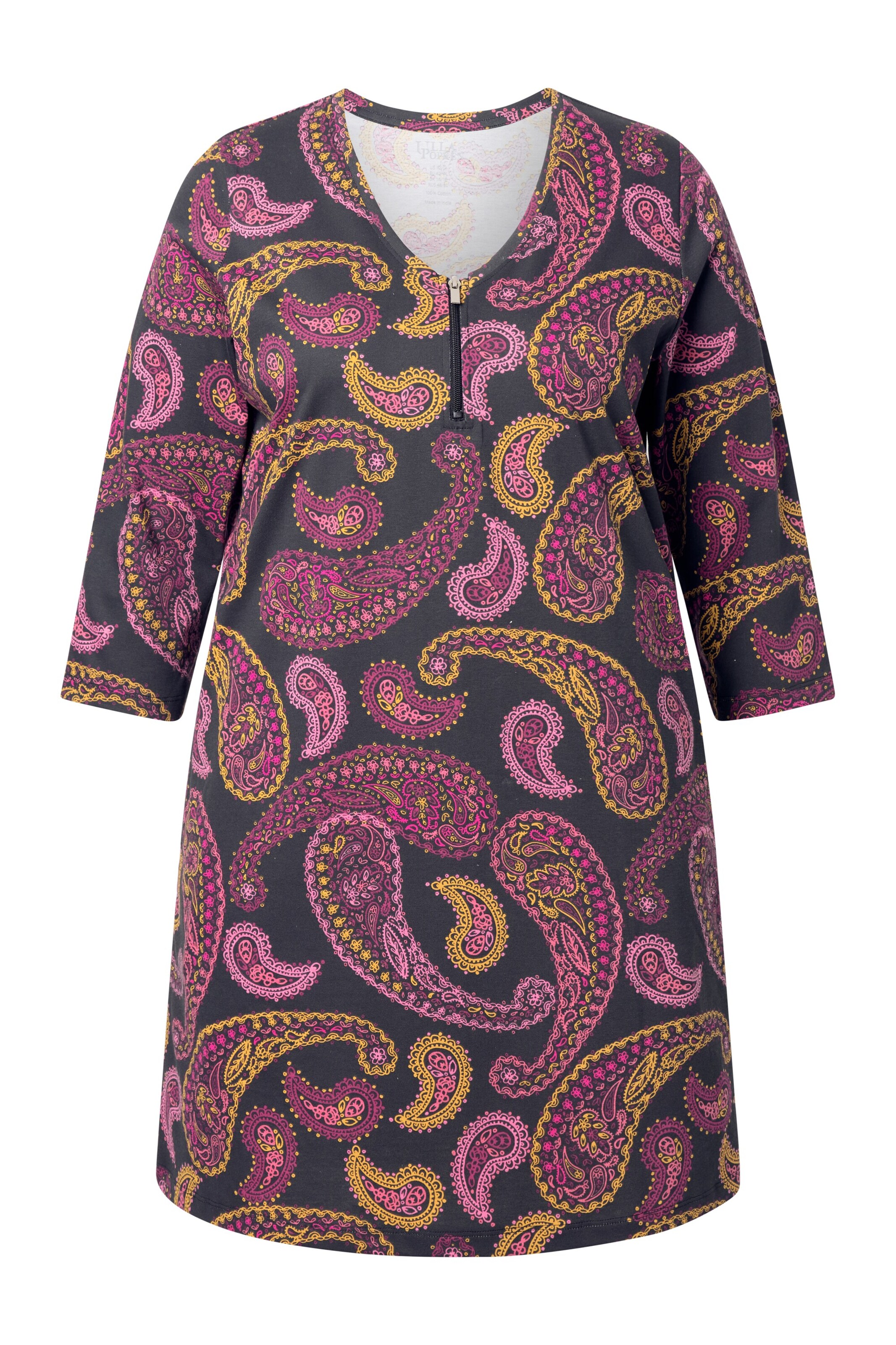 Ulla Popken Shirt in Zwart: voorkant