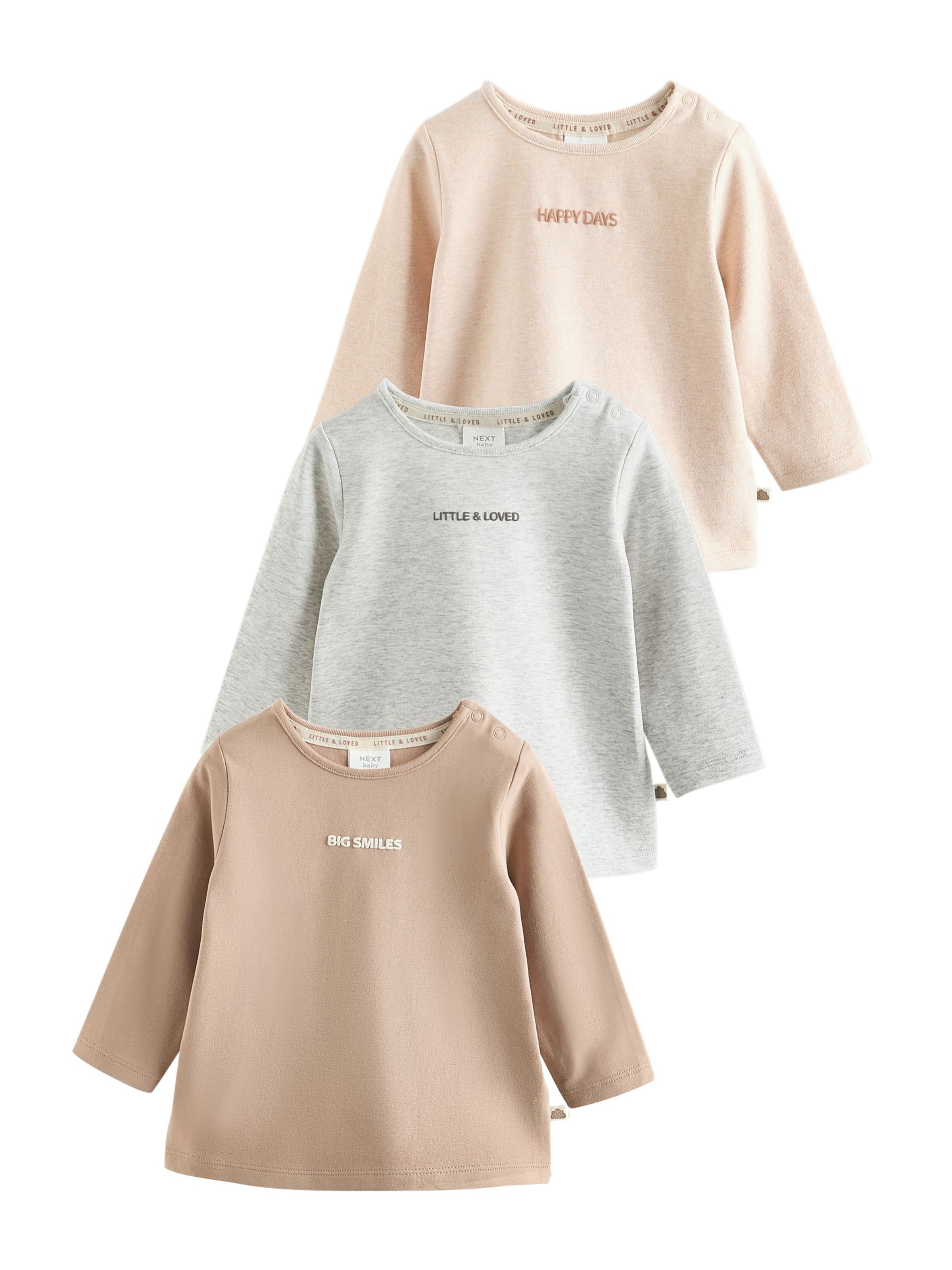 T-Shirt Next en gris : devant