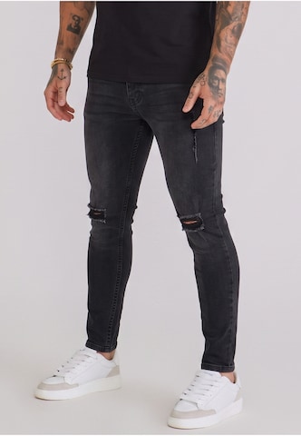 Slimfit Jeans di SikSilk in nero