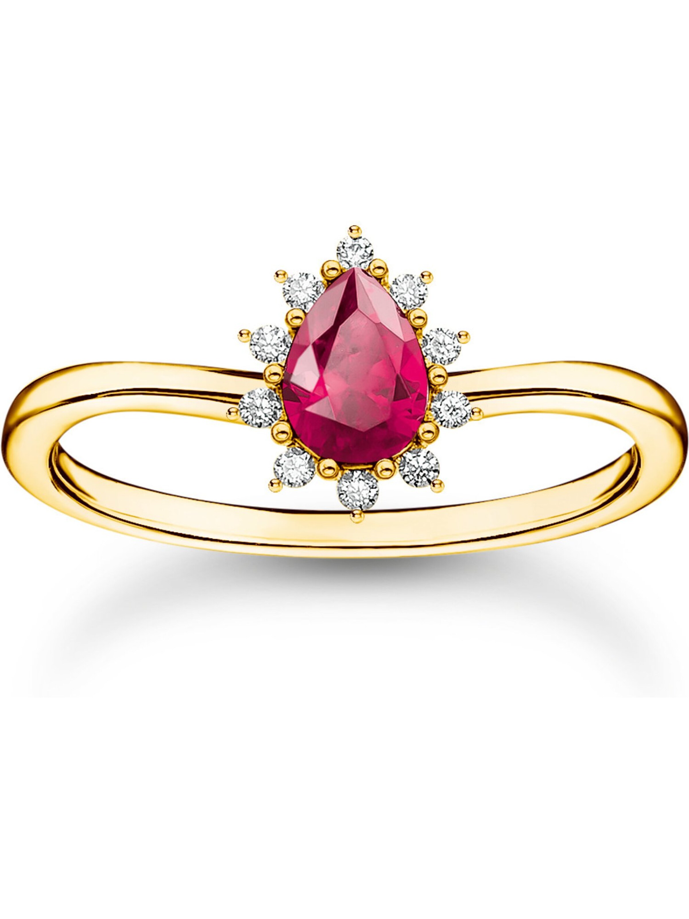 Thomas Sabo Ring in Rot: Vorderseite