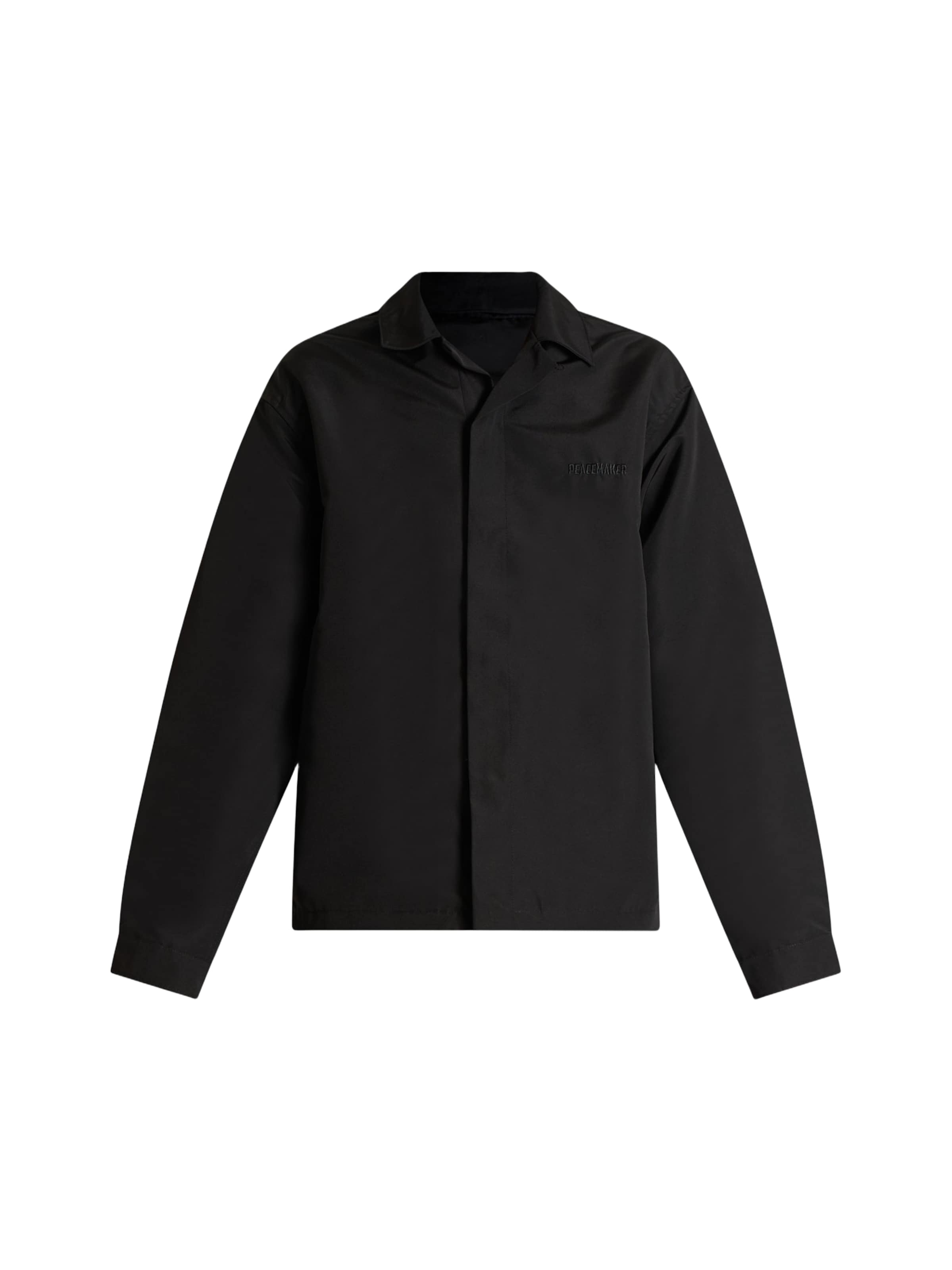 OAMC PEACEMAKER Regular Fit Hemd in Schwarz: Vorderseite